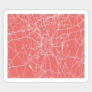 Milan unmarked red map Sticker